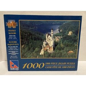 Stately Manors Neuschwanstein Castle Germany 1000 Pc Jigsaw Puzzle Sure-Lox New